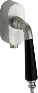 SKG3 Draaikiepgarnituur afsluitbaar Antique ebben/Elegant antiek nikkel