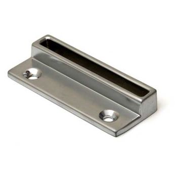 Sluitplaat voor Raamboom tbv buitendraaiende ramen/deuren RVS Finish