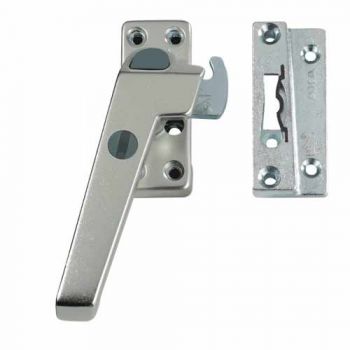Veiligheids raamboom AXA 3320, Aluminium F2 linkswijzend met Druk/draaiknop SKG*®, kierstand en opbouwsluitkom