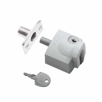 AXA veiligheids raam oplegslot 3012, wit, met cilinderslot SKG*®