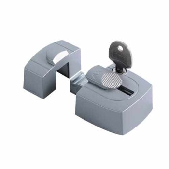 AXA veiligheids raam oplegslot 3015, zilver met cilinderslot SKG*®
