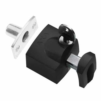 AXA veiligheids raam oplegslot 3012, zwart met cilinderslot, SKG*®