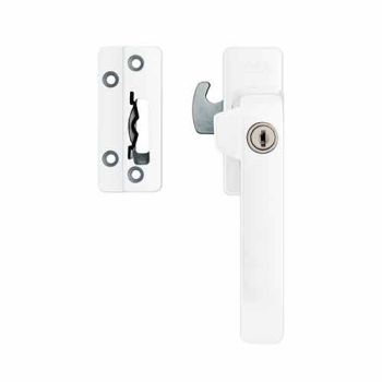 Raamboom Axa 3329, wit rechtswijzend met cilinderslot SKG*®