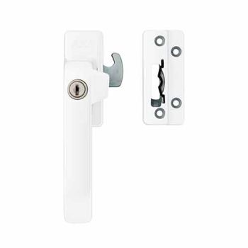 Raamboom Axa 3329, wit linkswijzend met cilinderslot SKG*®