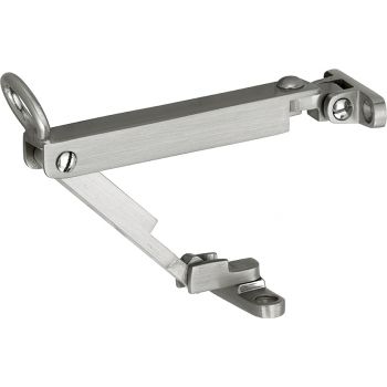 Combi uitzetter wegdraaibaar 215mm mat nikkel ongelakt