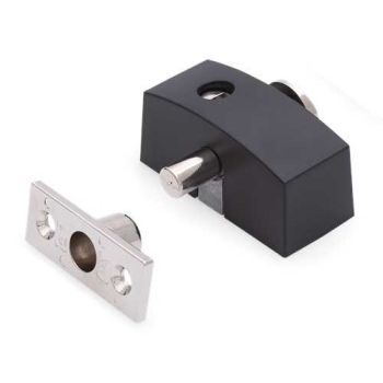 Raam oplegslot DX, zwart, met cilinderslot buitendraaiend SKG*®