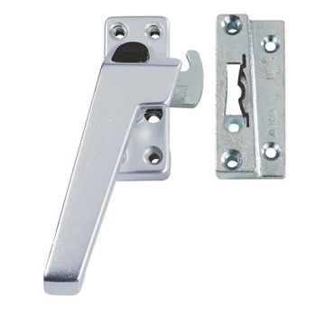 Raamboom AXA 3318, Aluminium F1 linkswijzend met drukknop 