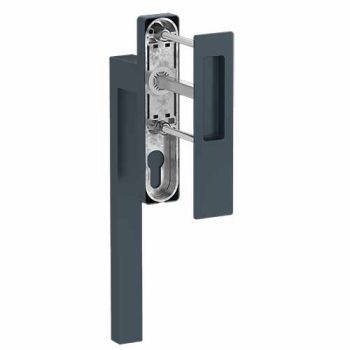Hefschuifdeurgreep PC Antraciet RAL7016