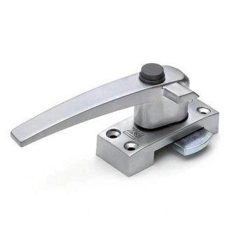 Raamboom DX , Aluminium Finish F1 linkswijzend met drukknop vergrendeling en kierstand 