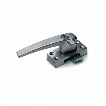 Veiligheids raamboom DX , Aluminium Finish F1 linkswijzend met cilinderslot en kierstand , SKG*®