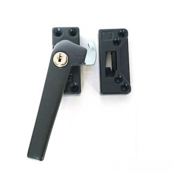 Raamboom Grey-Line Antraceit, linkswijzend met cilinderslot, SKG*®