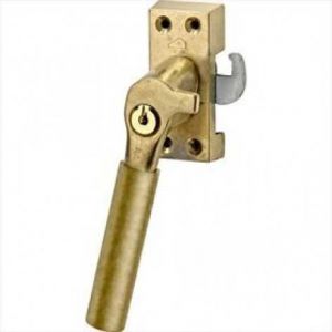 SKG Raamsluiting Bauhaus Links messing antiek