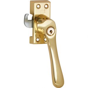 SKG Raamsluiting Linea Rechts messing ongelakt