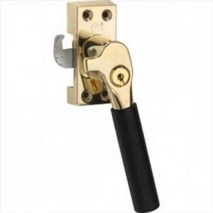 SKG Raamsluiting Bauhaus ebben Rechts messing ongelakt