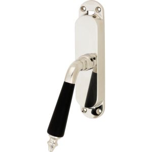 Krukespagnolet Antique ebben glans nikkel LS