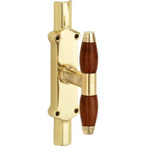 Krukespagnolet Bonton Bubinga messing ongelakt halfrond