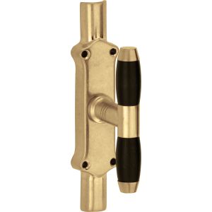 Krukespagnolet Ton ebben / messing antiek halfornd
