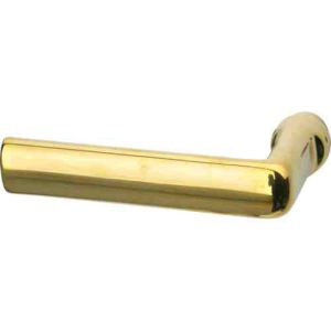 Deurkruk Padania (gatdeel) links wijzend messing ongelakt