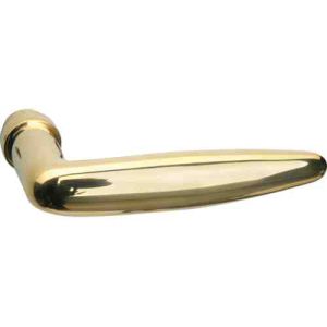 Deurkruk Dudok (gatdeel) Rechts wijzend messing ongelakt