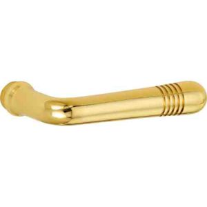 Deurkruk Deco (gatdeel) Rechts wijzend messing ongelakt