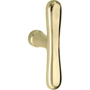 Deurkruk Linea (gatdeel) T-model messing ongelakt