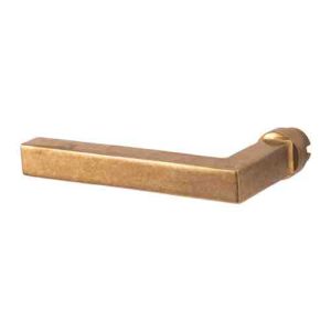 Deurkruk Kare (gatdeel) links wijzend Antiek messing